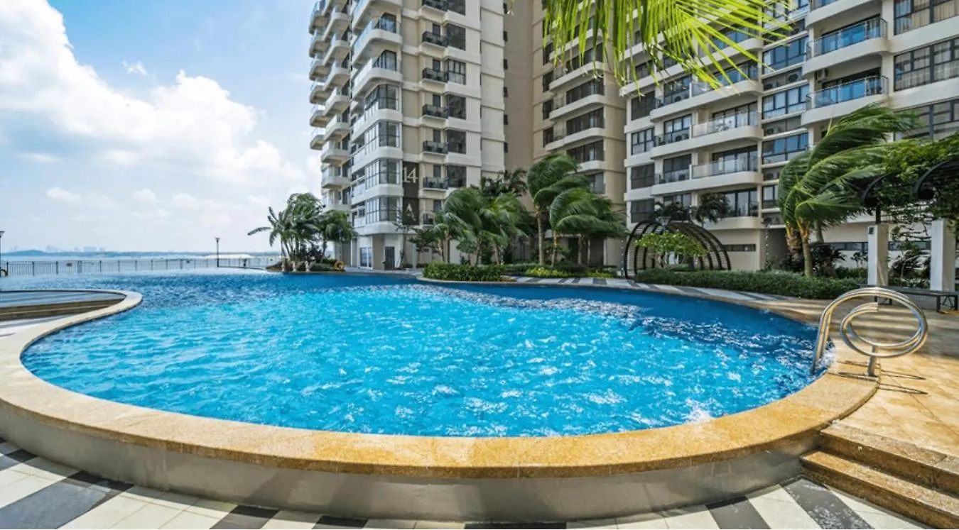 Minimalist Cgdb 2R2B High Rise Seaview Apartment Johor Bahru